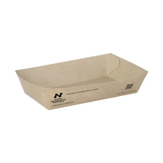 Frietbakje A14 - Karton - 15,5x8,5x3,8 cm - "Notpla" - 540 st/ds.