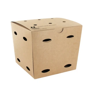 Frietbox Middel - Karton - 10,5x10,5x15 cm - "Notpla" - 200 st/ds.