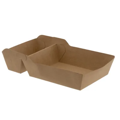 Frietbakje A14+1 Kraft 160x85mm - 500 st/ds.