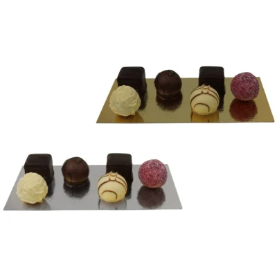 Bodemkarton t.b.v. blokbodem 160 + 80 x 360mm goud/zilver - 250 stuks