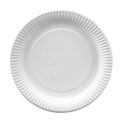 Kartonnen bord - ø23 cm - wit - 1.000 st/ds