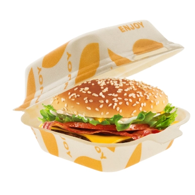 Hamburgerbox XPS Wit - 500 st/ds.