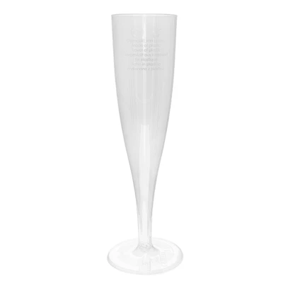 Plastic Champagneglas Budget 1-delig 100cc (PS) - 100 st/ds.