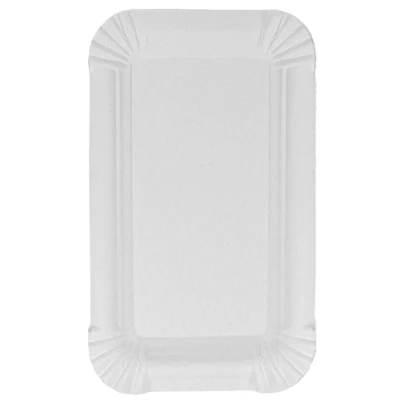 Rechthoekig schaaltje (90 x 150mm) - karton - wit - 2.500 st/ds
