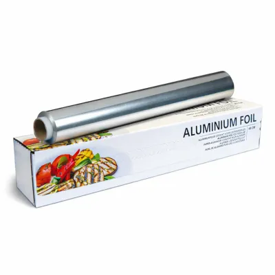 Aluminiumfolie in Cutterbox 45cm x 150m 14 micron - 1 st/ds.