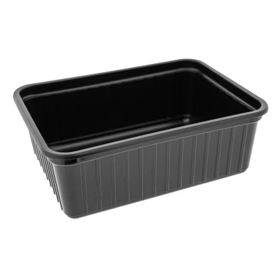 Food Tray PS 183/63 Zwart 750mu - 250st/ds.