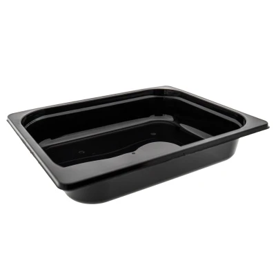 Plastic bakje PP 1/2 G IM Zwart 60mm - 720st/ds.