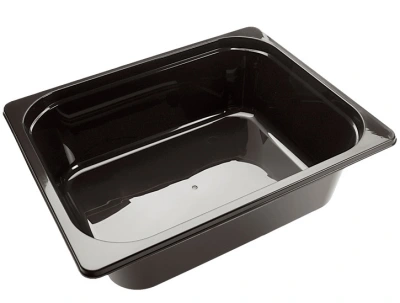 Gastro Half PP Spuitgiet 325/80mm Zwart - 90 st/ds.