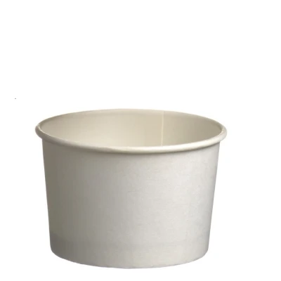 Kartonnen IJsbekers Wit 130ml/4oz - 1.000 st/ds.