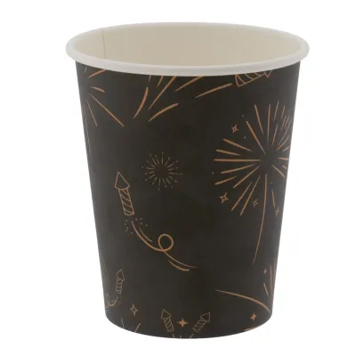 Kartonnen Koffiebeker New Year Fireworks 200cc/8oz - 1.000 st/ds.