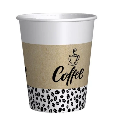 Kartonnen Koffiebeker New Beans 200cc/8oz - 1.000 st/ds.