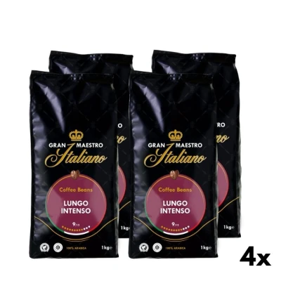 Koffiebonen Lungo Intenso - Gran Maestro Italiano 4x1kg