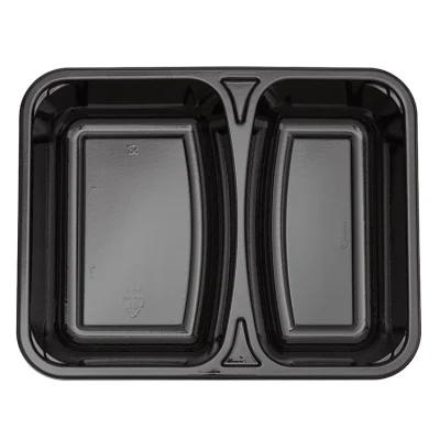 Maaltijdschaal CPET 227/44 2V Zwart - 276 st/ds.