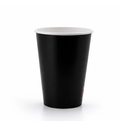 Milkshakebeker Karton Zwart 300ml/12oz - 1.000 st/ds.