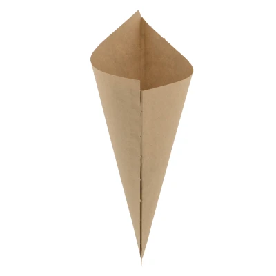 Papieren puntzak K21 – 210 mm Open Zijde – Bruin – 5 kg/ds.