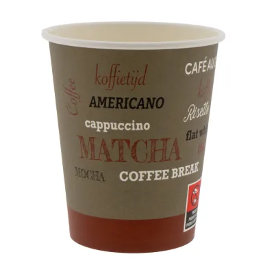 Kartonnen Koffiebeker Rosetta 200cc/8oz - 1.000 st/ds.