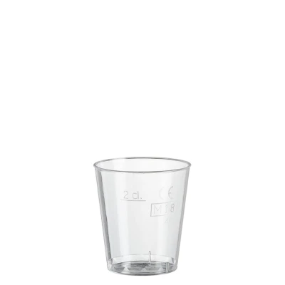 Plastic Shotglas Klein 20cc (PS) - 1.000 st/ds.