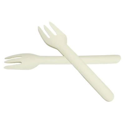 Papieren vork Wit – 159 mm – 100% Fair - 500 st/ds