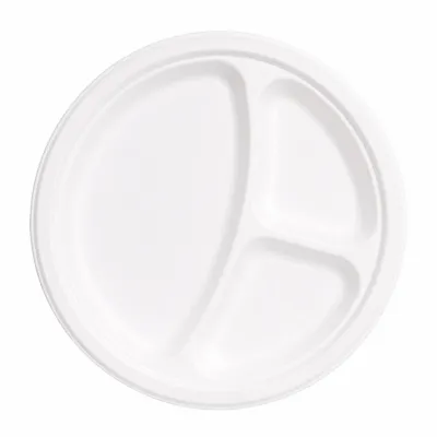 Bord 3-vaks Suikerriet - ø26cm - 500 st/ds.