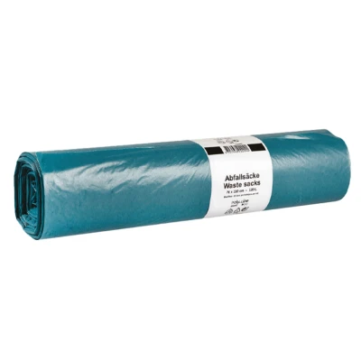 Afvalzakken Poly-Line Blauw LDPE - 30mu - 70x110cm 120 liter - 250 zakken